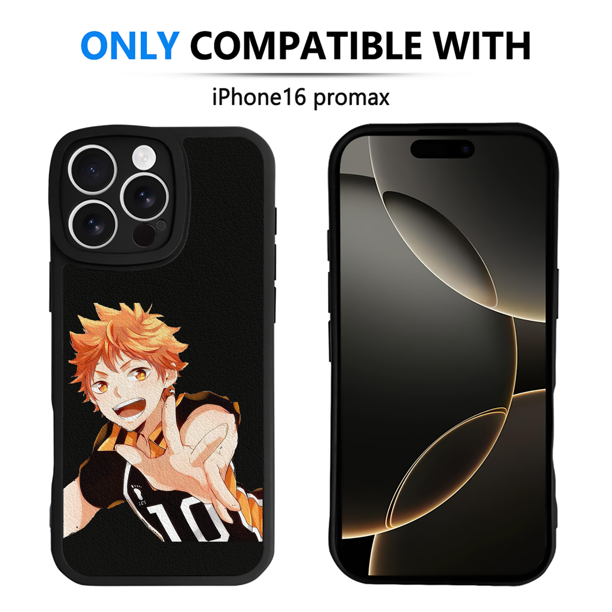 （画像用） ハイキュー!! Haikyu!! 【iPhone 16シリーズ対応】シリコンスマホケース（レザー調） 材質：シリコン